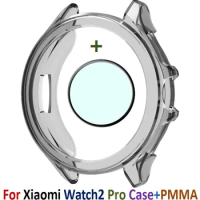 PMMA Screen Glass Film For Xiaomi Watch2 Pro Frame Bezel Smart Bracelet Band Cover Protective Case for Xiaomi Watch 2Pro Shell