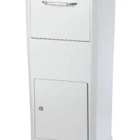 6900W Elephantrunk Parcel Drop Box White Can accommodate multiple packages of size 11.5 x 7.3 x 9.3 Durable and long-lasting