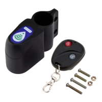 Wireless Remotes Control Bicycles Alarm 110dB Loud AntiTheft Vibration Sensorings Alarm for Electric Bicycles Bicycles