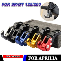 For Aprilia SRGT200 SR GT 200 125 SR200 GT 2023 Motorcycle Accessories Luggage Bag Hook Claws Hanger Crotchet Grip Helmet Holder