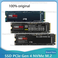 ความเร็วสูงแบบพกพา M.2 990 PRO 4TB 2TB 1TB ฮาร์ดดิสก์ไดรฟ์ NVME SSD TLC 12000เมกะไบต์วินาทีภายใน Solid State ไดรฟ์สำหรับแล็ปท็อป PS5