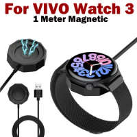 For Vivo Watch 3 Smart Watch Dock Magnetic Charger Adapter USB Charging Cable Power Charge Wire (1 Meter) Smart Watch Charger