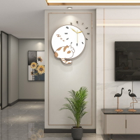 現代簡約鐘表家用靜音客廳裝飾時鐘掛墻個性創意DIY兒童掛鐘