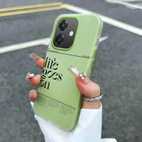 เคสโทรศัพท์สำหรับ OPPO A5i, A3 5G, A3 4G และ A3x 4G/5G สไตล์ Life Goes On ดีไซน์มินิมอล ลายตัวอักษรท