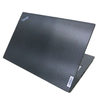 【Ezstick】Lenovo ThinkPad T14s Gen2 黑色卡夢紋 機身貼(含上蓋貼、鍵盤週圍貼、底部貼)