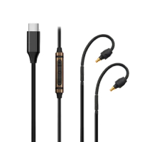 USBC TYPEC Audio Cable with Mic For Sennheiser IE 40 PRO IE40PRO In-ear Monitoring Headphones