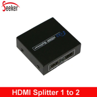 New HDMI Splitter 1 in 2 out Switch Amplifier Dual Display 3D 4K HDMI Adapter 1 x 2 for Multimedia Video Audio HDTV HD DVD PS3