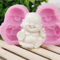 2 Cavitys Chinese Candle Mold Food Grade Silicone Mold 3D Chocolate Molds cake Silicone Mold