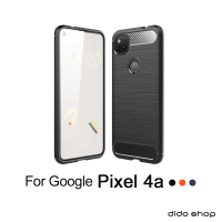 【Didoshop】Google Pixel 4a 5G 碳纖維硅膠手機殼 保護殼(SX063)