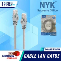 NYK Supreme Kabel Lan UTP Cat6E Internet / Ethernet Cable Cat6 E 20M