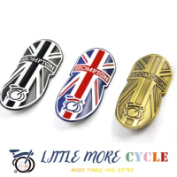 Small Cloth Accessories Metal Carved Front Logo Retro Modification Suitable for Brompton