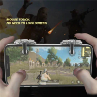 PUBG mobile game joystick with three independent free fire buttons Gamepad mobile trigger controller for iPhone Android Phones