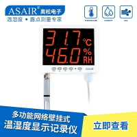 -AS109多功能網絡溫濕度計壁掛式顯示記錄儀RS485通信