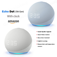 New Echo Dot 5 With Clock 5 th generation Smart Speaker Alexa Voice Assistan WIFI Smart Speaker Smart Home Control