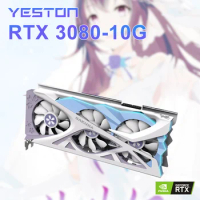 YESTON RTX 3080 10GB D6X YA Graphics Card PCI-E 4.0 X16 320Bit GDDR6X 3DP+HD Video Cards for NVIDIA GeForce RTX3080 10G