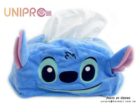 【UNIPRO】迪士尼 星際寶貝 STITCH 史迪奇 雙面絨毛面紙套 阿醜 變身面紙套 正版授權