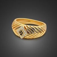 越南沙金戒指女時尚個性指環飾品簡約關節戒子鍍24K真黃金情侶戒