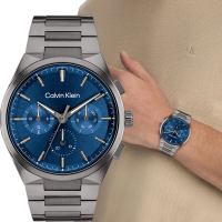 【Calvin Klein 凱文克萊】CK Distinguish 日曆手錶-44mm(25200443)