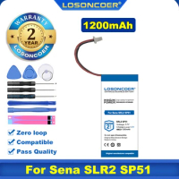 100% Original LOSONCOER 1200mAh for Sena SLR2 SP51 SHOEI GT-Air II,2019 SHOEI Neotec II Headset Battery