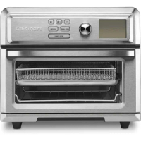 Air Fryer Toaster Oven, Digital Display, Digital 1800-Watt, Adjustable Temperature and Controls, Stainless Steel, Silver