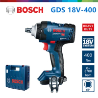 Bosch Cordless Impact Wrench GDS 18v-400 Brushless 400Nm Impact Driver Torque Wrench Bosch 18V Power Tools Without Battery