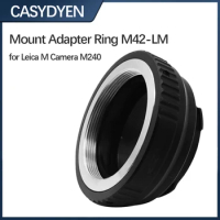Lens Mount Adapter For M42 42mm Screw Mount Lens To For Leica M LM Mount Camera Such As M240, M240P, M262