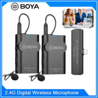 BOYA BY-WM4 Pro K4 Lighting Wireless Microphone for iPhone 11 Pro Max Xs Xr 8 7 SE2 iPad iPod Touch IOS Devices Tiktok Instagram