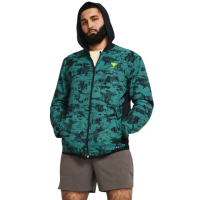 【UNDER ARMOUR】UA 男 巨石強森 Project Rock Iso Tide Hybrid 外套_1383215-449(綠色)
