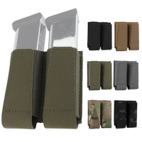 Tactical Molle 9mm Magazine Pouch Pistol Double Mag Pouch Holster For Glock M1911 92F SIG Airsoft Hunting Accessories