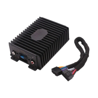 Penyesuai penguat DSP audio kereta 4 saluran untuk unit kepala Android — kuasa 4×80W RMS, perumah al