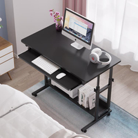電腦桌 可升降移動臺式電腦桌床邊桌家用簡易懶人升降小桌子學生臥室書桌