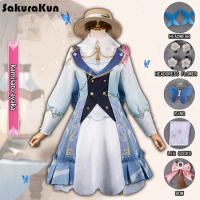 Kamisato Ayaka Costume Cosplay Dress Lolita Cos Game Genshin Impact Role Narukami Island Kamisato Ayaka Costume Pre-Sale