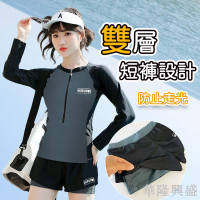 2024新款長袖泳衣 女生泳衣 男生泳衣 泳褲 情侶泳衣 情侶兩件式泳衣 長袖水母衣 運動型泳衣 泳裝 水母衣 大童泳衣