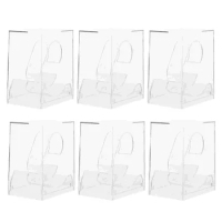 Transparent Plastic Wrist Watch Display Rack Holder Show Case Stand Watch Storage Boxes Jewelry Packaging Case