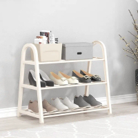 GOME ชั้นวางรองเท้าทรง A 3  ชั้น รุ่น BR001WH W29×L61×H58CM. สีขาว