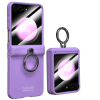 Case for HP Samsung Z FLIP6 FLIP 6 5G Hinge Full Protect Cover Screen - PURPLE