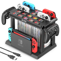 OIVO For Switch Joycon Charger Pro Controller Holder Switch Game Storage Tower For Nintendo Switch OLED Charging Dock Station
