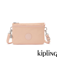 『千層包』Kipling 玫瑰淡粉色單肩隨身斜背包-RIRI