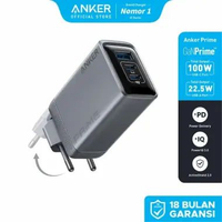 Anker GaN Prime Charger 100W with USB-C Charger 3 Port GaN Wall Charger Fast Charging - A2688