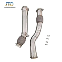 High Performance Race Exhaust 304 Stainless Steel Polish Decat Downpipe for BMW X3M X4M S58 F97 F98