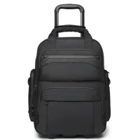 Men Waterproof Trolley Box Handbag Schoolbag Travel Luggage Laptop Computer Storage Bag Baggage Student Suitcase Case Wheel Pack
