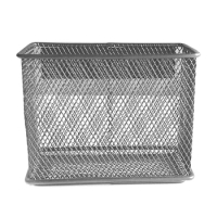 Wire Mesh Magnetic Storage Basket No Drilling Durable Magnetic Paper Holder for Household Kitchen Supplies