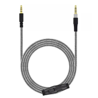 Replacement Music Cable Extension Cord with Volumes Control For Cloud Mix G633 G933 Headphones