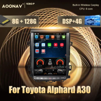 128GB 2din Android car Radio For Toyota Alphard A30 car stereo multimedia player android auto Google carplay autoradio