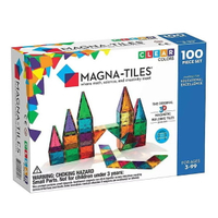 Magna-Tiles 彩色透光磁力積木100片|磁性積木|磁力片