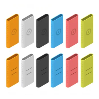 Anti-drop Silicone Protective Case Cover for Xiaomi Powerbank 10000mAh PLM11ZM Wireless Powerbank Accessories Case