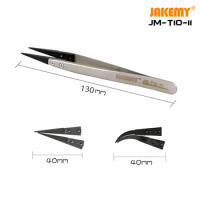 JAKEMY JM-T10-11 High Quality Replaceable Anti-static Stainless Steel Tweezers for Mobile Phone Disassembling Repair Tool