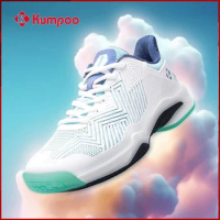 Kumpoo G66 Unisex Size 35-45 Badminton Shoes 3D Anti Slip Carbon Plate Sole Tennis Sneakers Heel Protection Design Sport Shoes