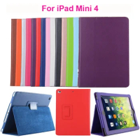 For iPad Mini 4 / Mini 5 Case, Luxury PU Leather Magnetic Smart Flip Stand Tablet Cover Case With Auto Sleep Wake Function