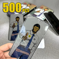 500pcs ESD Privacy Tempered Glass Anti Static HD Screen Protector Film For iPhone 15 Pro Max 14 Plus 13 Mini 12 11 XS XR X 8 SE